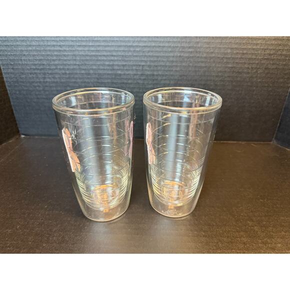 Tervis Pink Breast Cancer Awareness Ribbon Lot of 2 Tumblers 16 oz Insulated - Picture 4 of 9